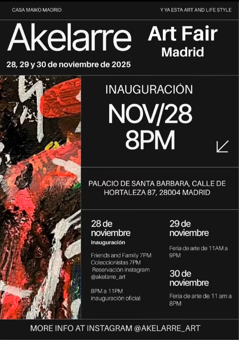 Cartel de Akelarre Art Fair Madrid